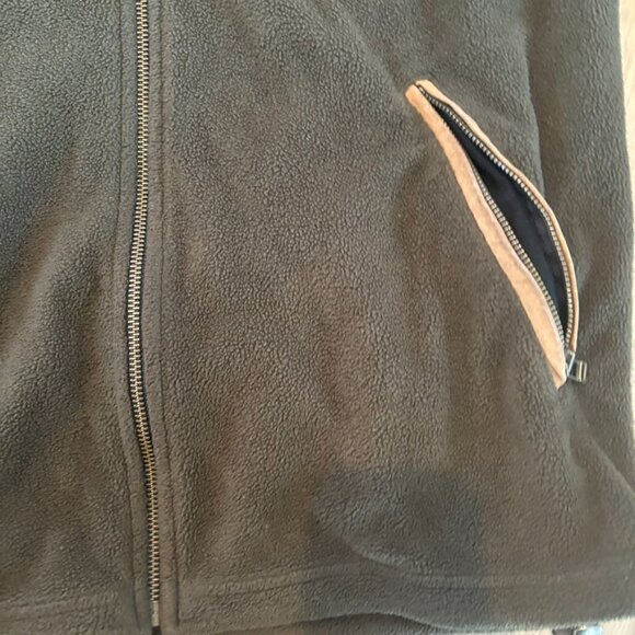 ** Arsens Canda National Park Green Brown Fleece Performance Zip Jacket Vest M - Picture 8 of 9